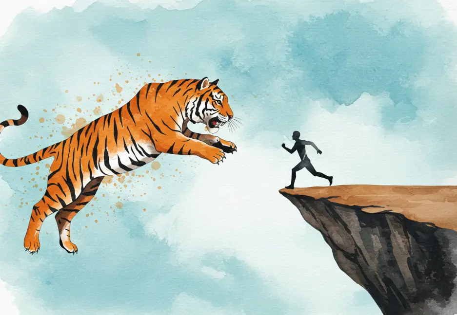 호랑이에게 쫒기는 꿈 해몽