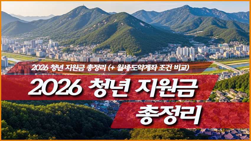 2026 청년 지원금 청년월세 청년미래적금 국민취업지원제도 비교