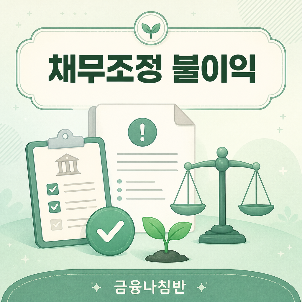 채무조정 불이익