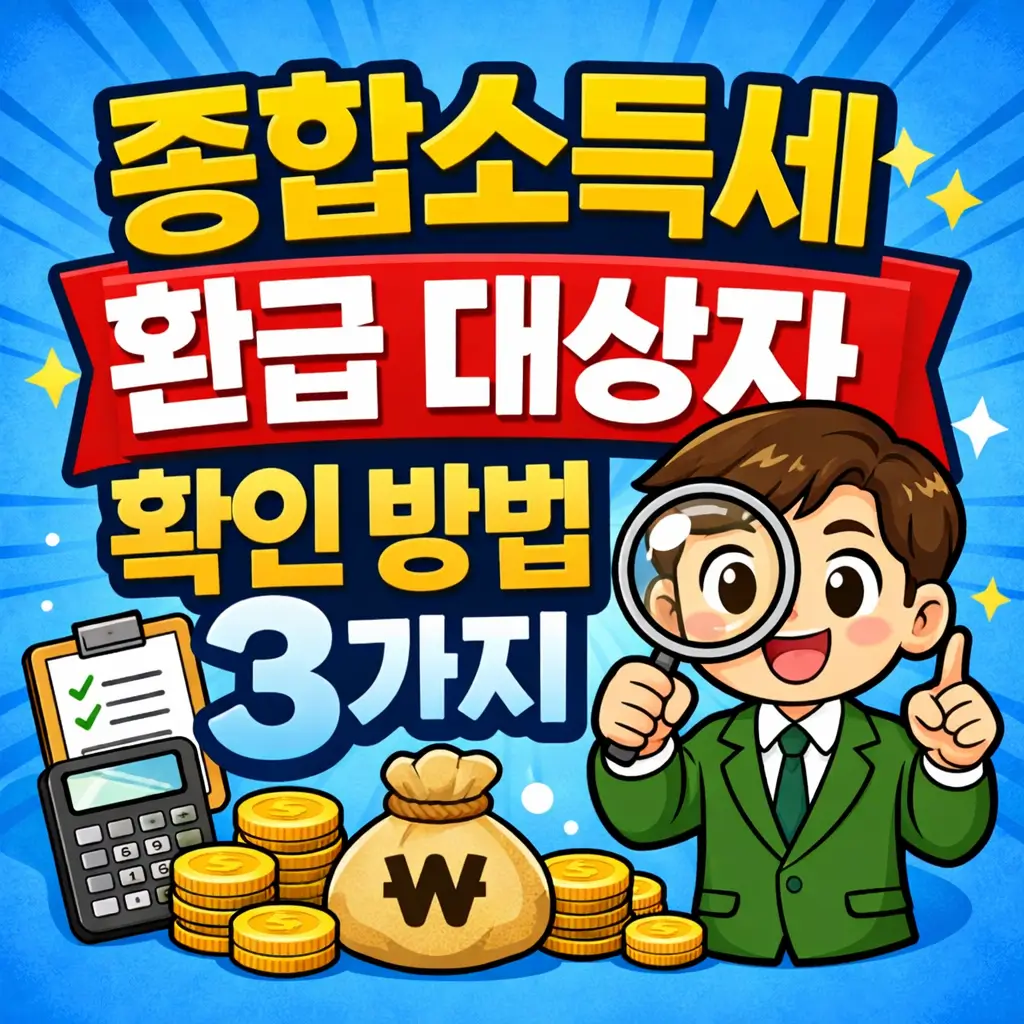 종합소득세 환급 대상자 확인 방법 3가지