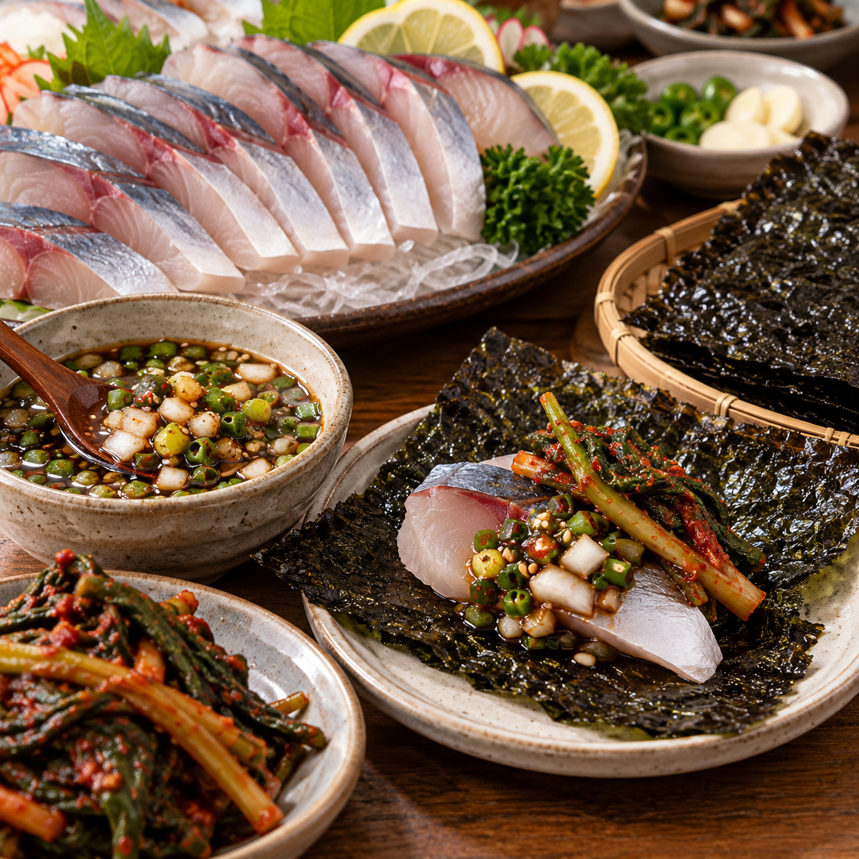 여수 가을 삼치회