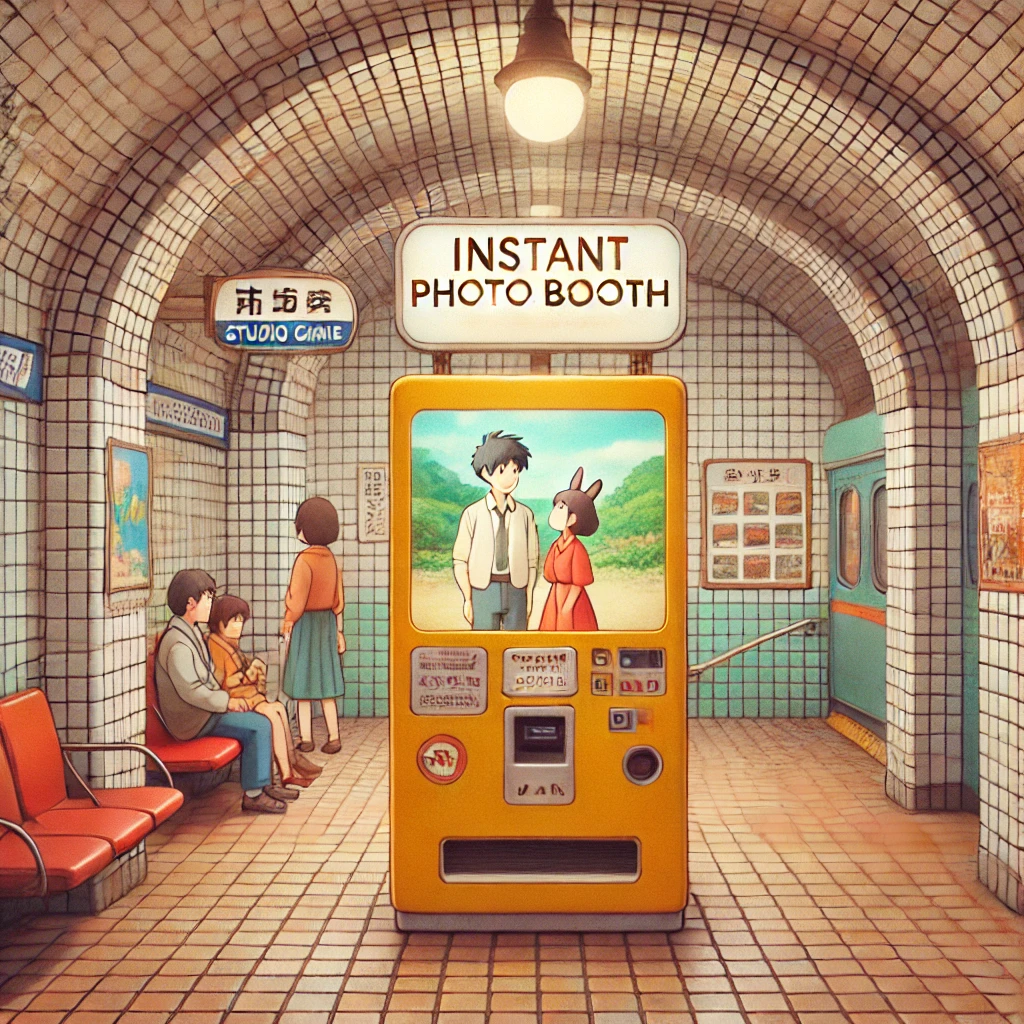 지하철 즉석사진기있는역