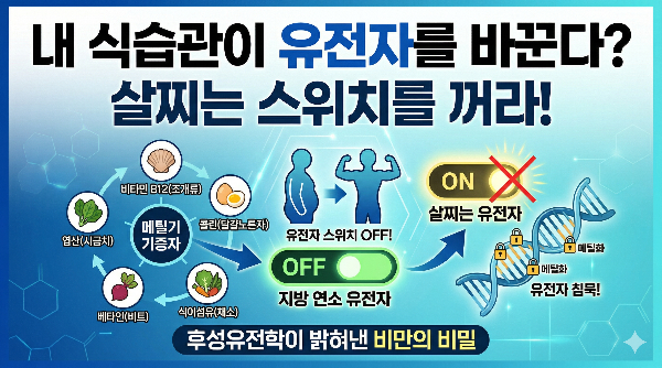[후성유전학과 비만] 내 식습관이 유전자를 바꾼다? '살찌는 유전자'를 잠재우는 법
