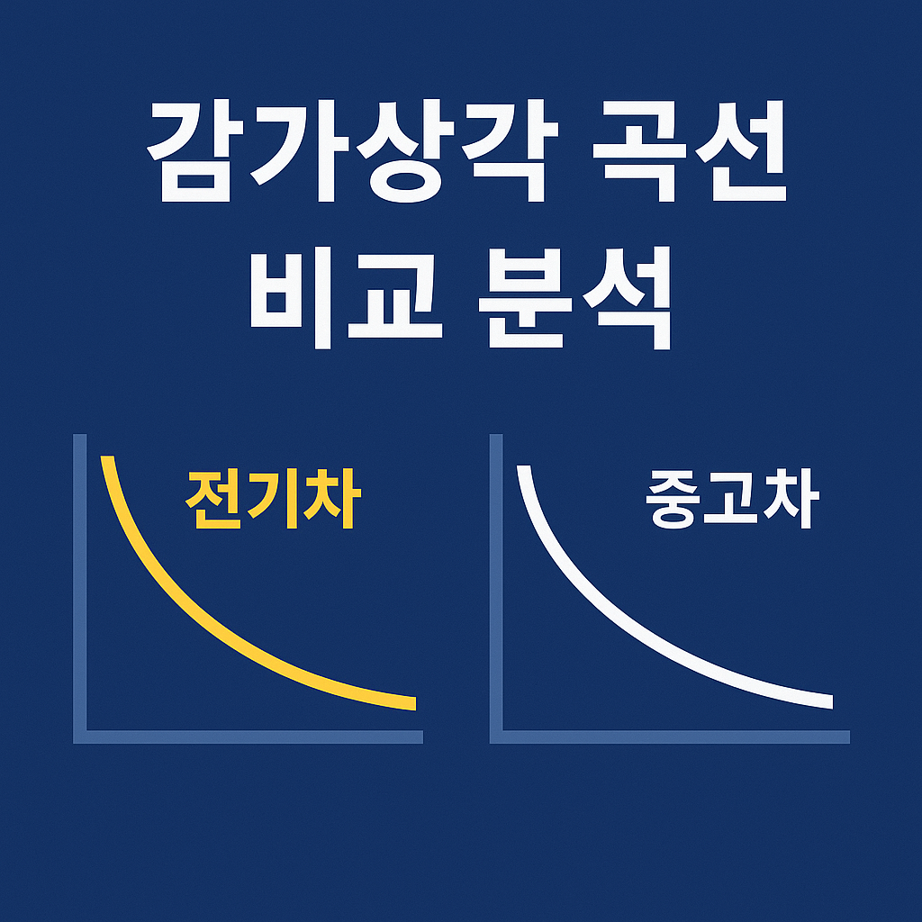 감가상각 곡선: 3년 된 전기차와 7년 된 중고차 비교
