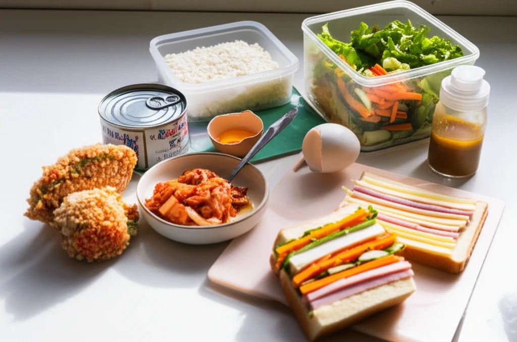 직장인 도시락, 초간단 레시피로 건강..