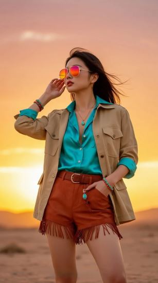 패션 트렌드 변화 예시 사진