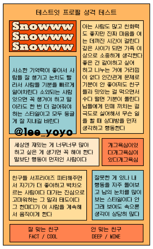 테스트잇 프로필 성격 테스트