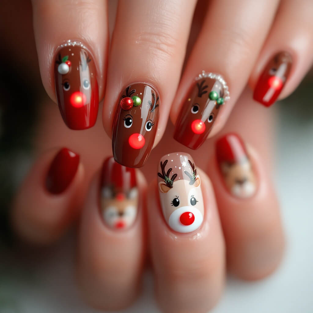 루돌프 네일아트