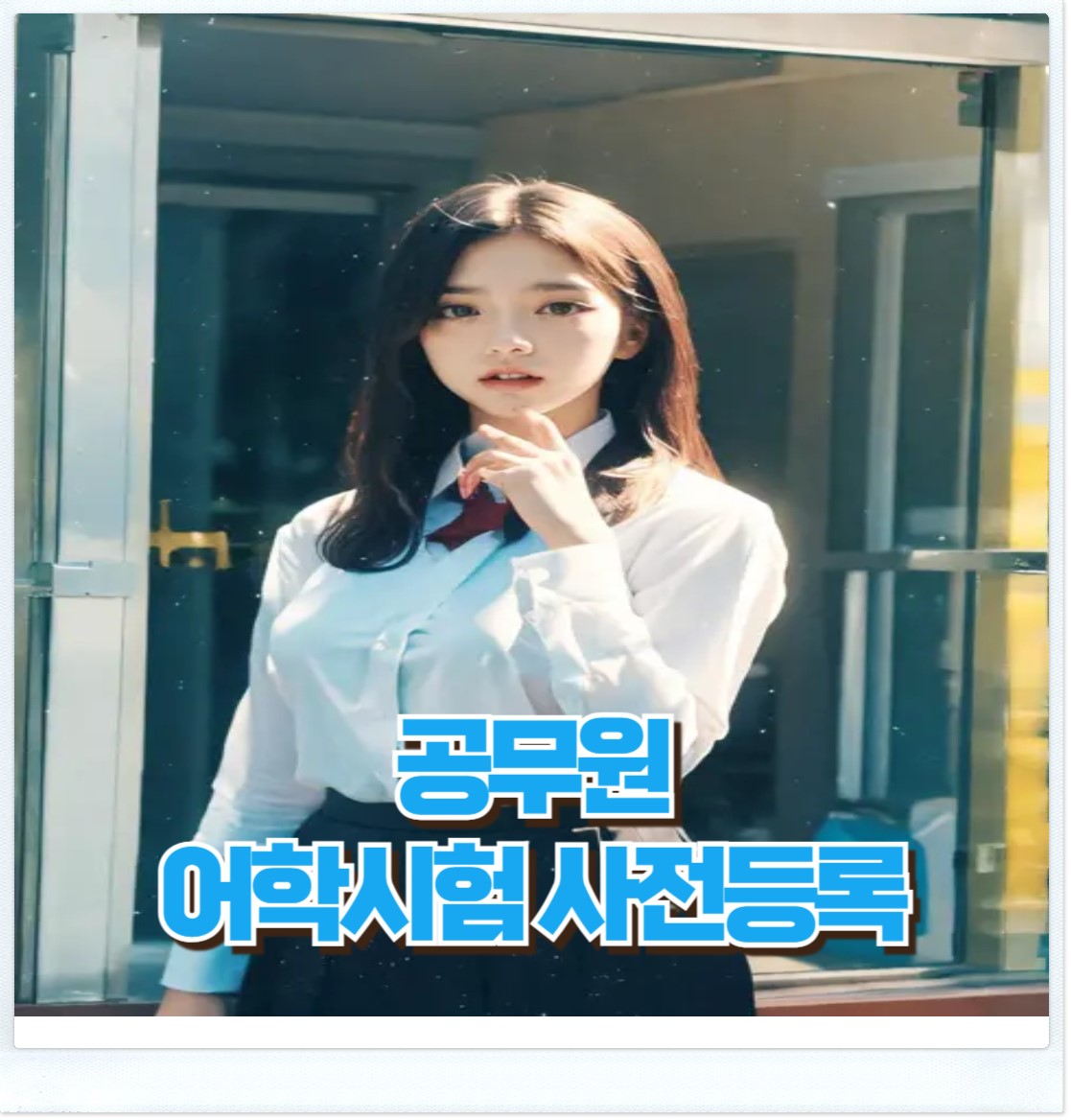 공무원어학시험사전등록