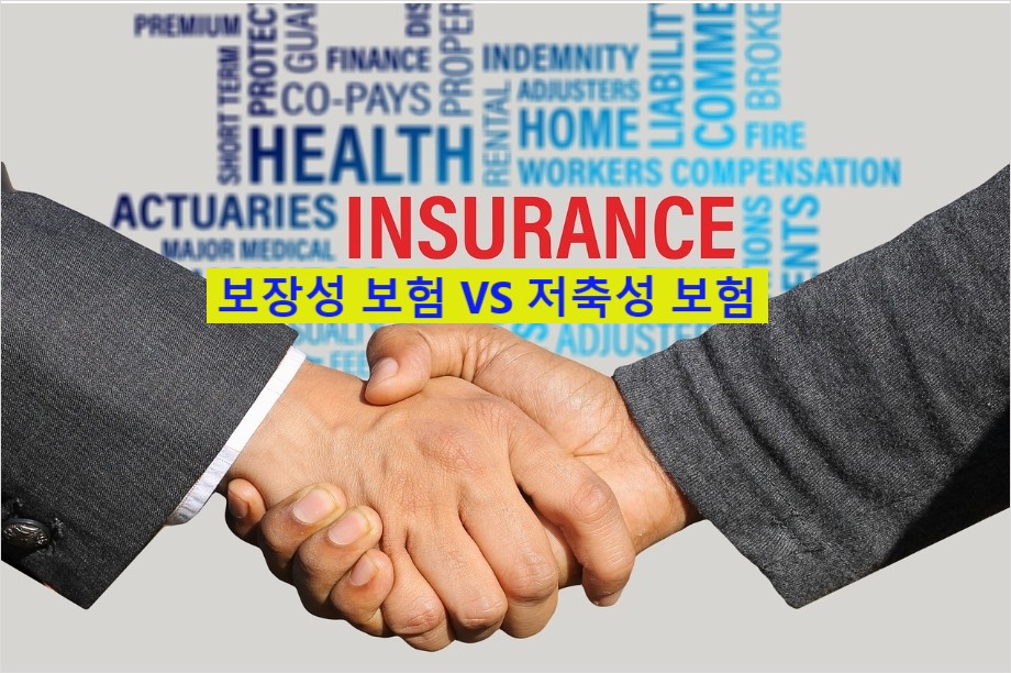 보장성, 저축성 보험 비교