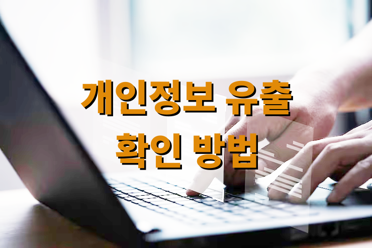 개인정보 유출 확인 방법