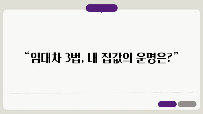 임대차 3법의 변푔: 2024년 시장에 미치는 영향