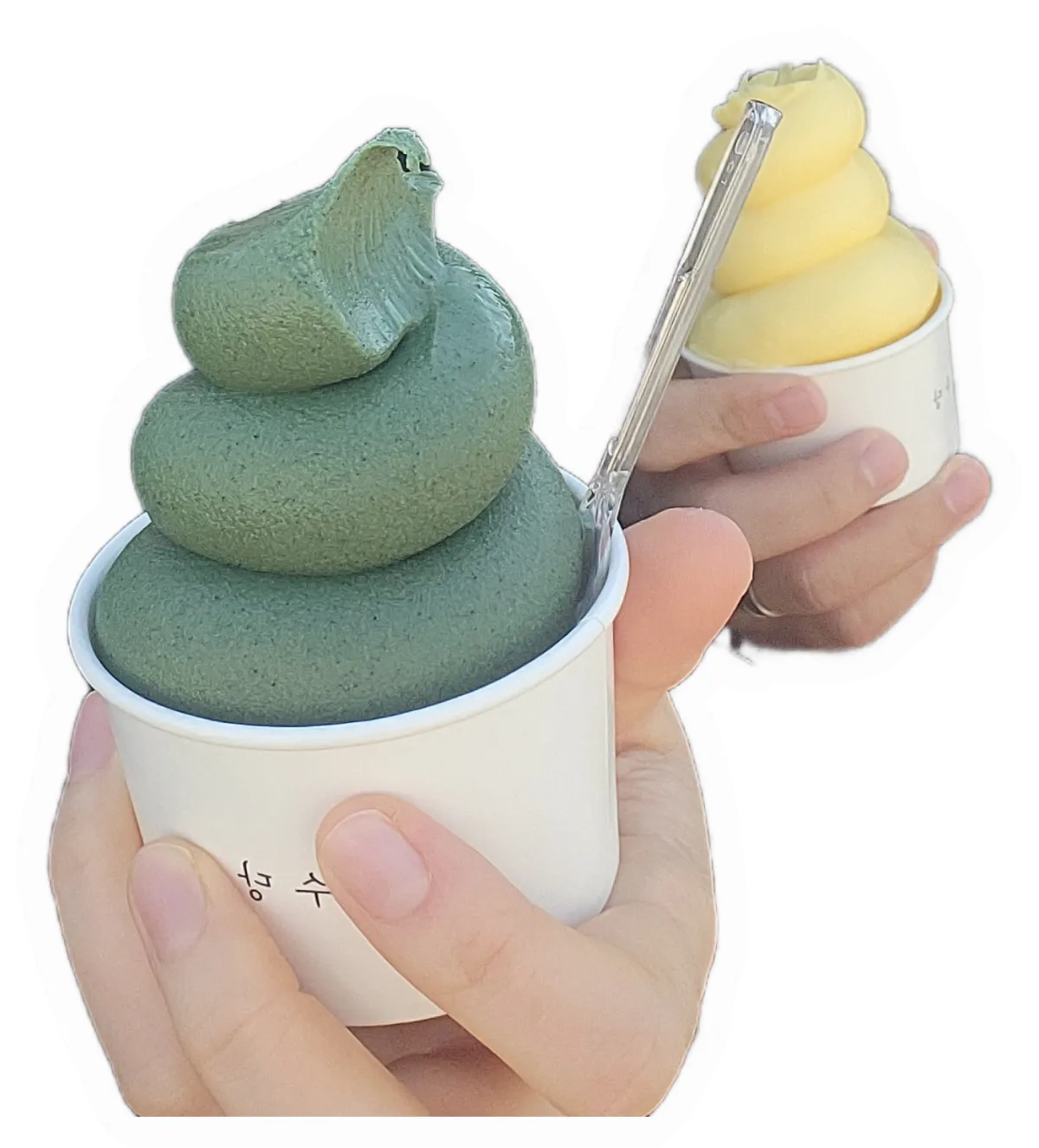 여수당의-쑥아이스크림과-옥수수아이스크림