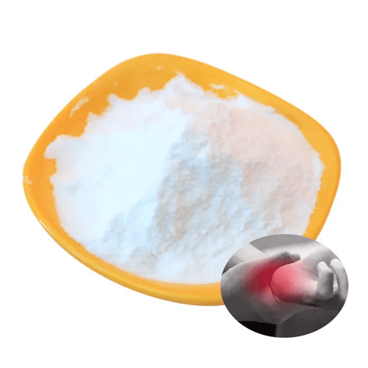 손목-관절-통증-발생과-함께-키틴에서-추출된-글루코사민-분말-가루가-담긴-접시