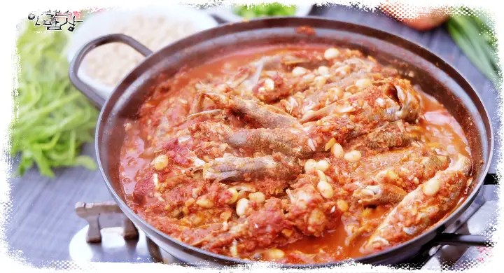 한국인의 밥상 민물생선콩조림 닭장 장가법 말린명태조림 레시피