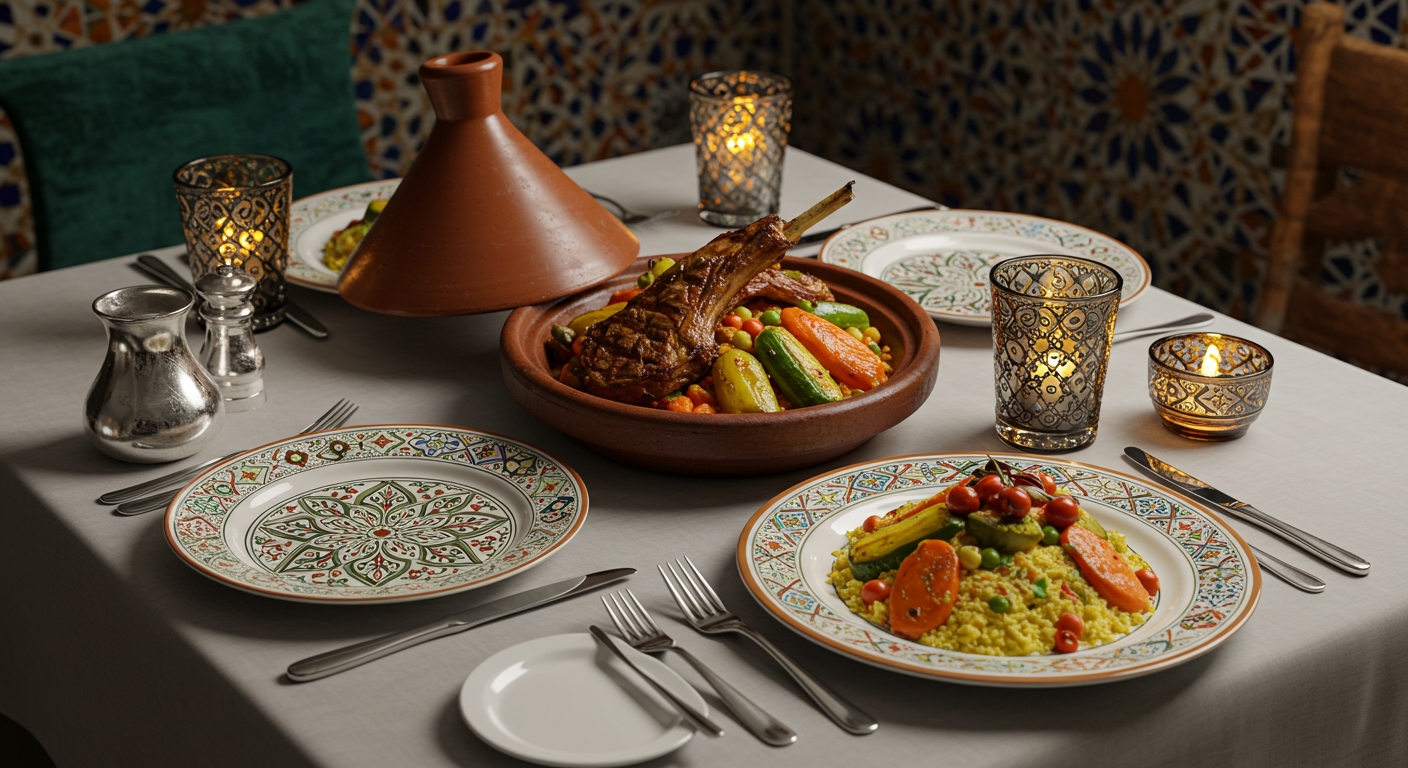 중급 레스토랑 식사