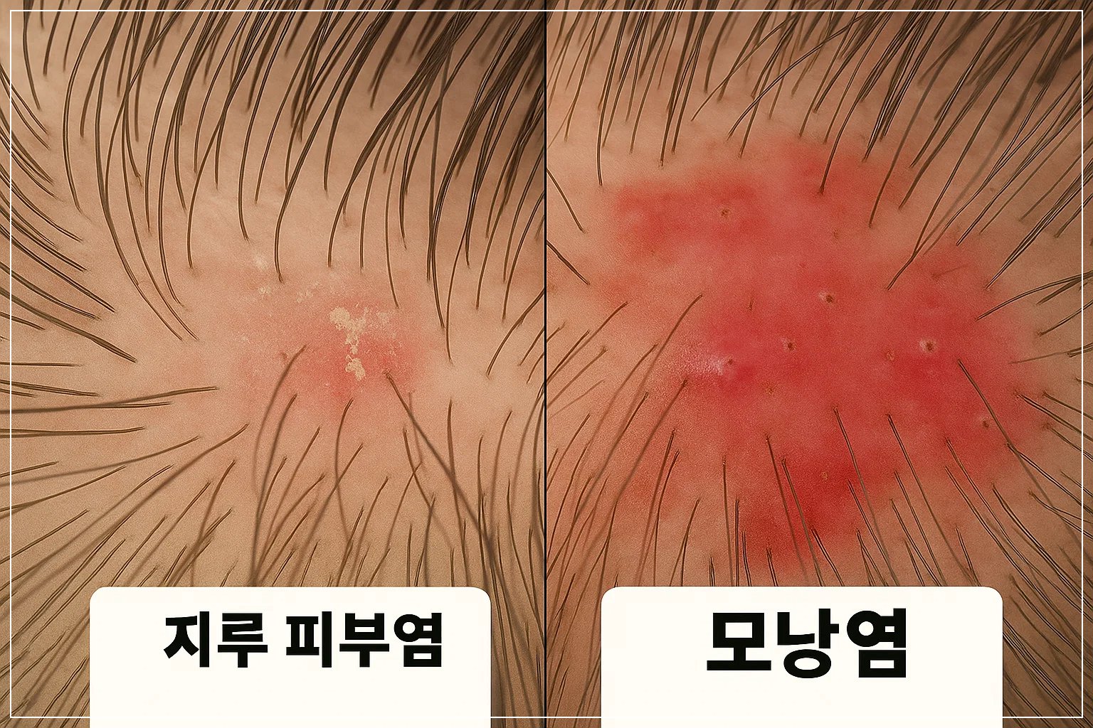 &quot;두피 뾰루지&quot; 지속된다면—지루성·모낭염 자가 진단법 공개!