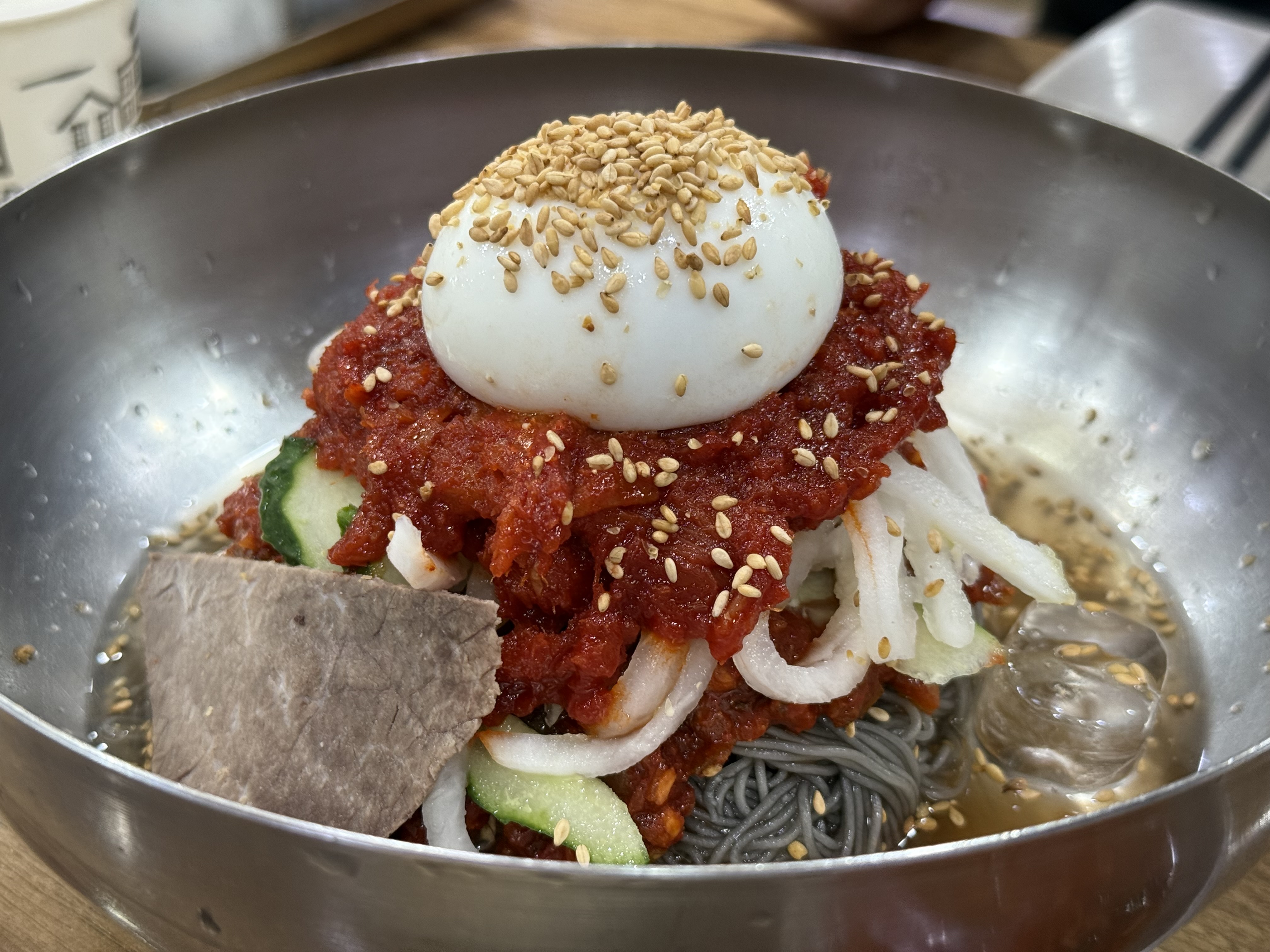 속초 아바이마을 단천식당 명태회냉면