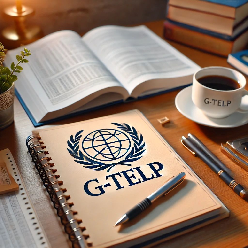 지텔프 공부중인 책상의 모습