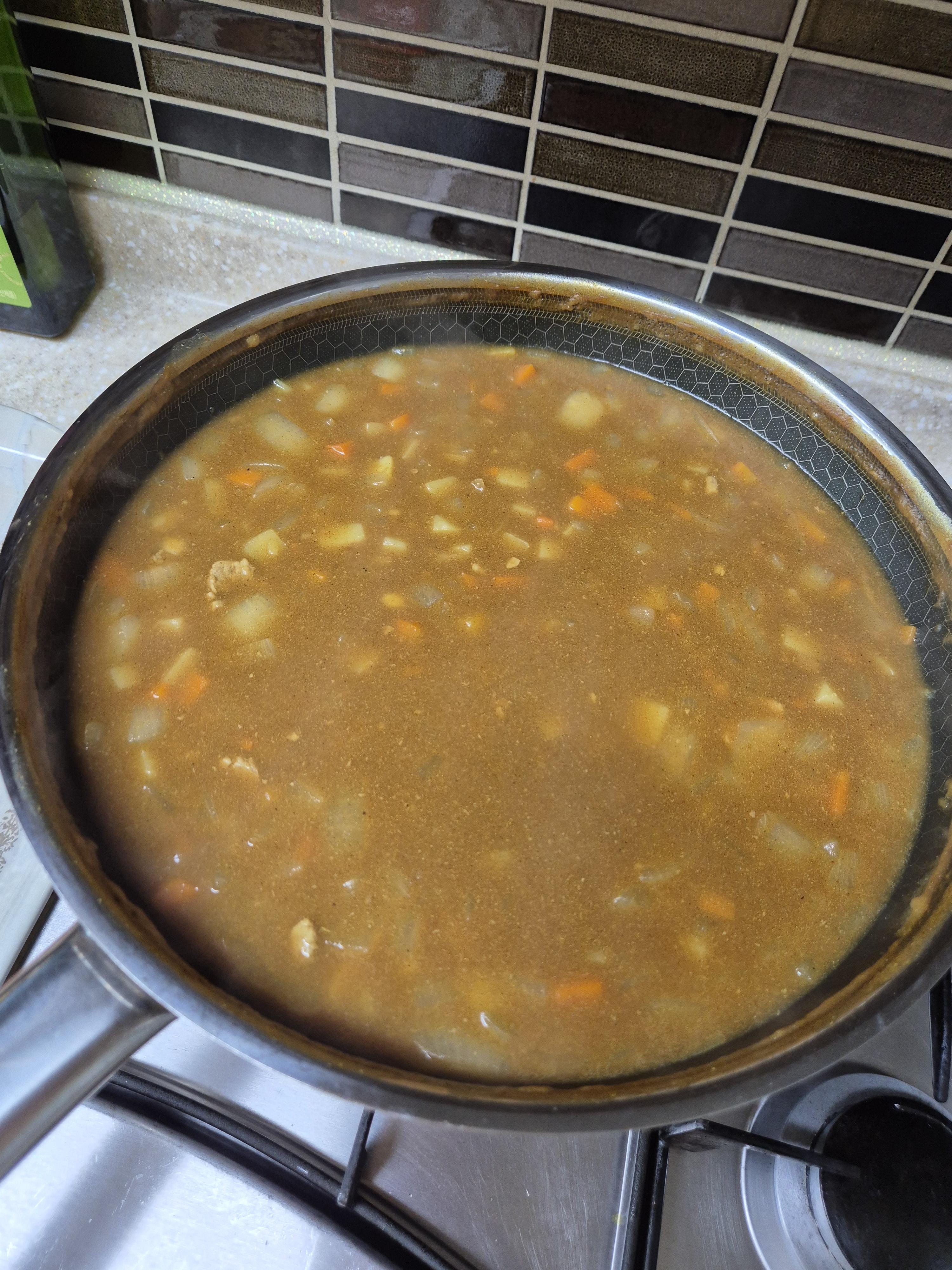 S&amp;B 골든커리 10인분 만들기 완성!