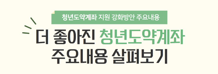 청년도약계좌 정부기여금 최대60만원 증가 신청