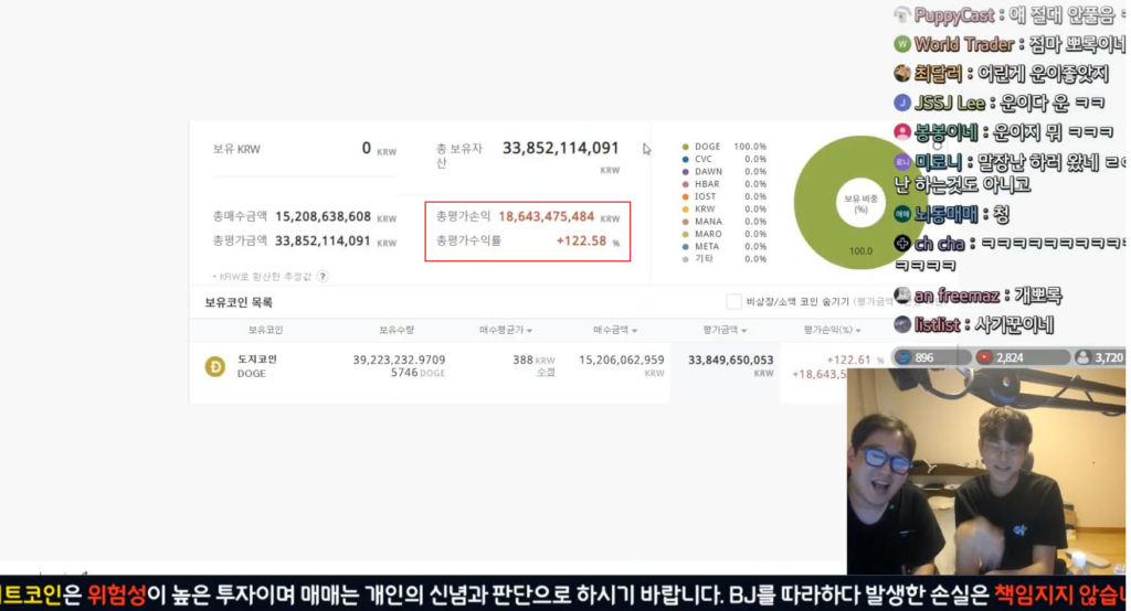 윙스 180억 넣고 100% 먹은 스샷ㄷㄷ