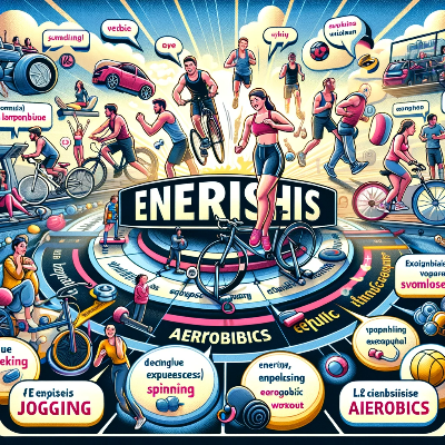 유산소 운동을 이미지화한 다이어그램