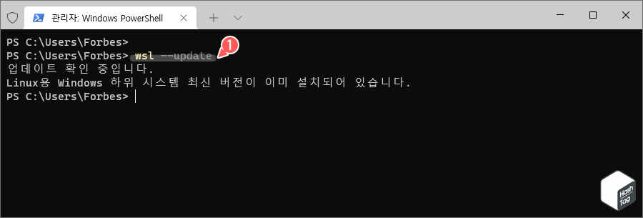 wsl --update