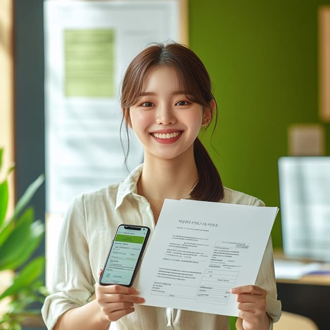 온라인 월세 지원금 신청 양식 화면 클로즈업