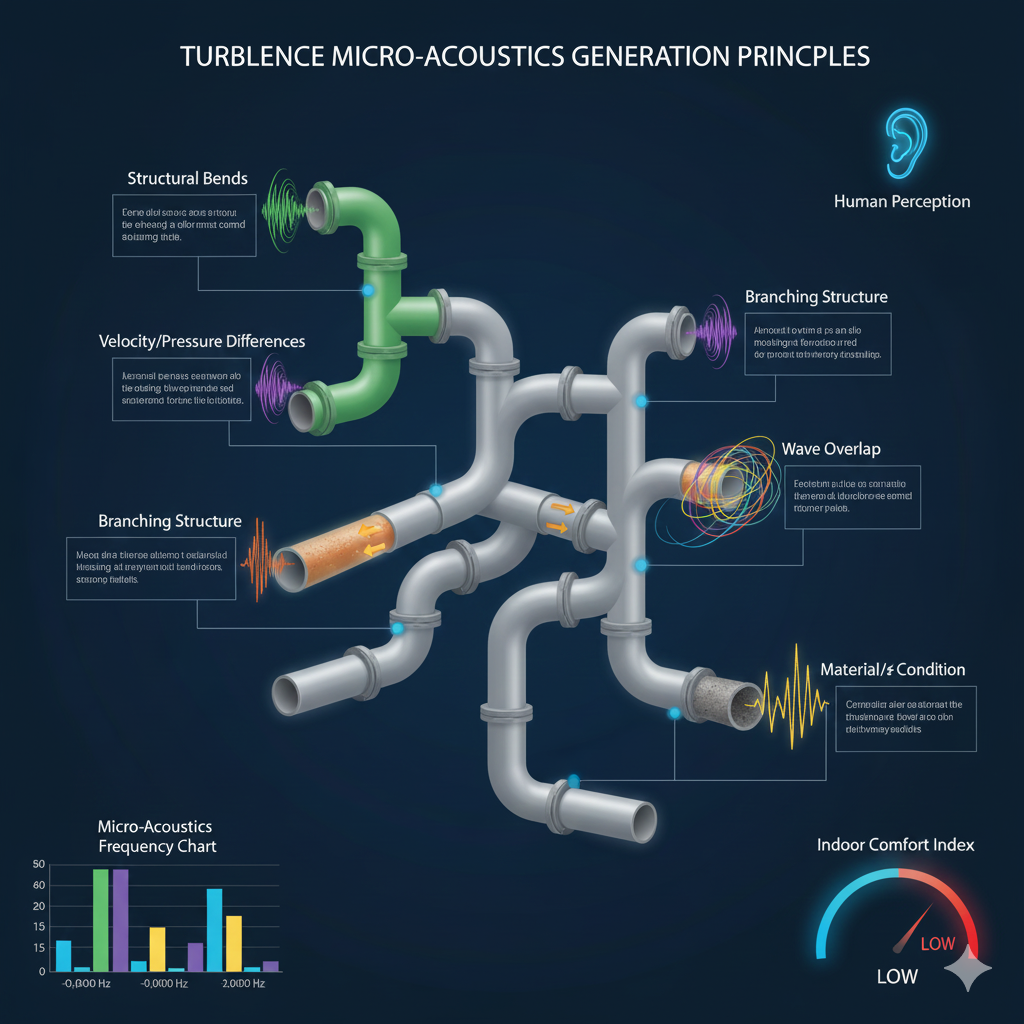 환기구·에어덕트 내 공기 흐름에 의한 난류 미시소음이 형성되는 이유