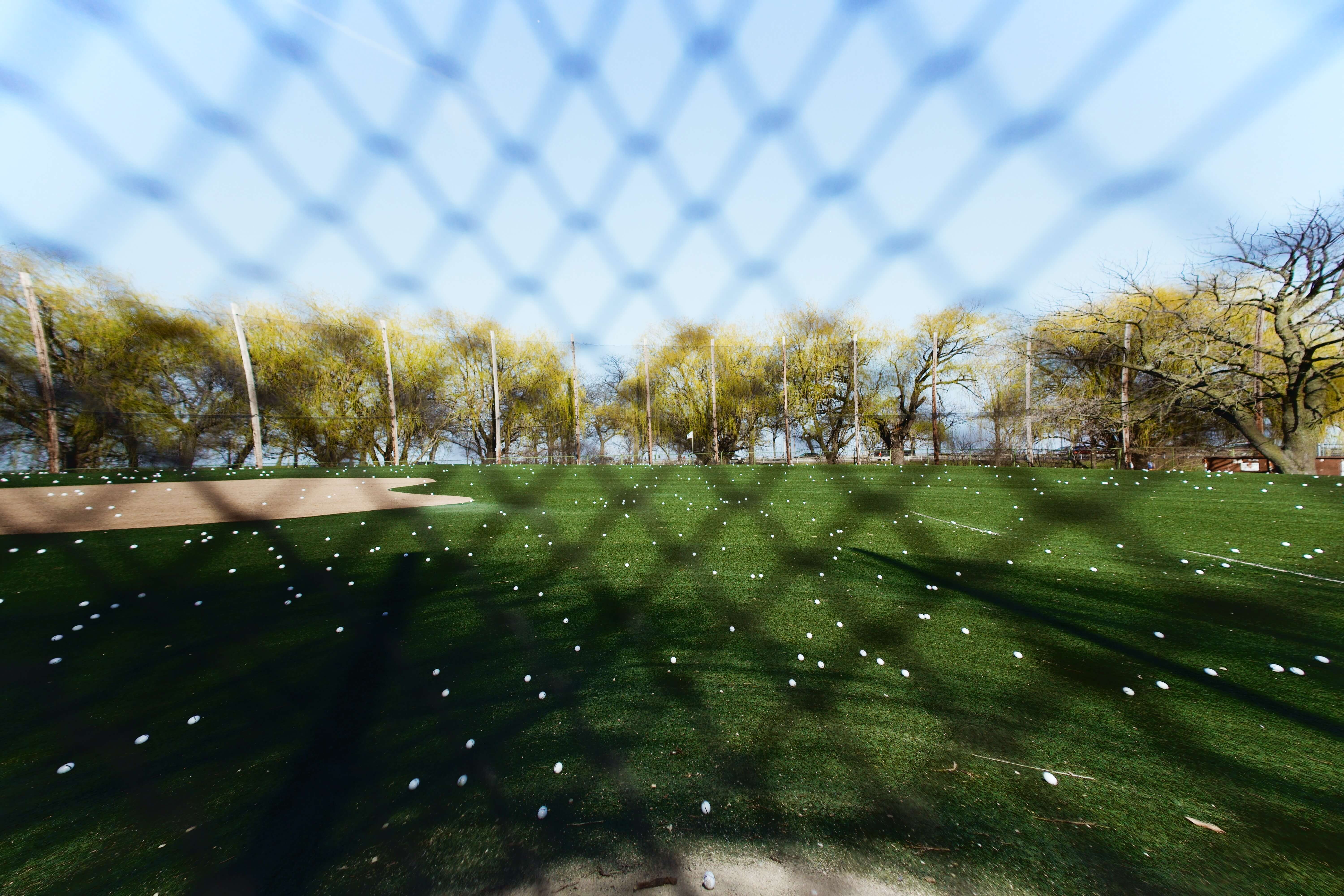 야외 골프 연습장 모습