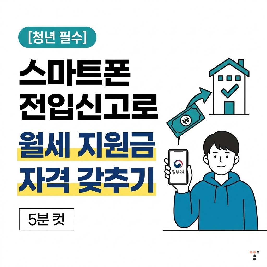 자취생 스마트폰 전입신고 방법 및 청년 월세 지원금 자격 갖추기 가이드 썸네일