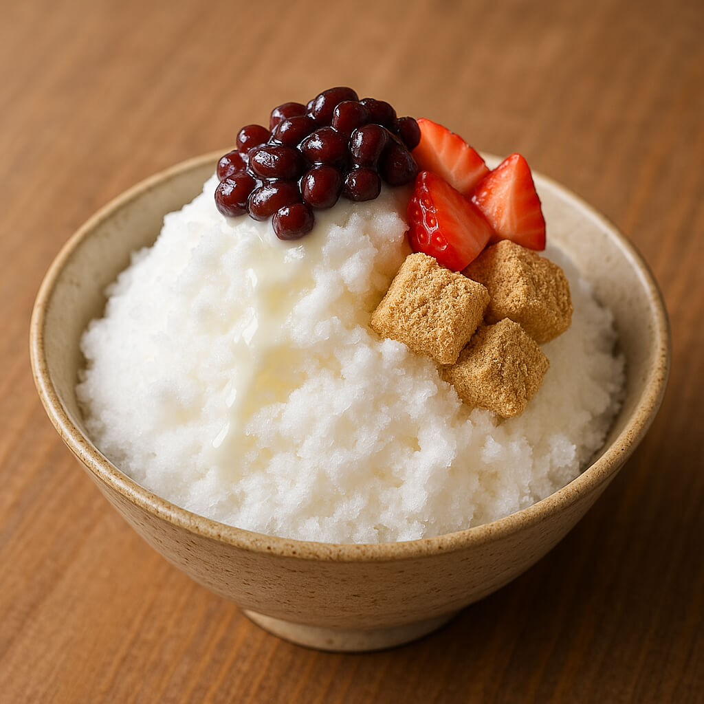 여름철 먹을 수 있는 시원한 우유 빙수