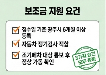 노후 경유차 폐차지원금 광주시