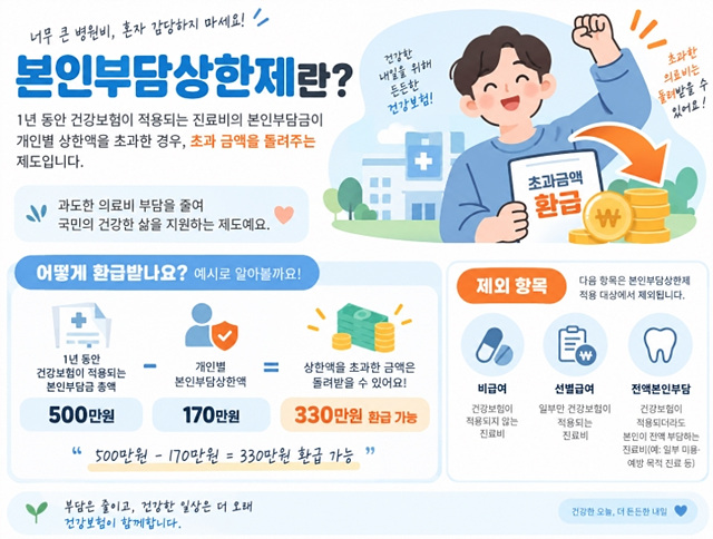 건강보험 환급금 조회방법｜본인부담상한제 대상 확인&middot;신청 총정리