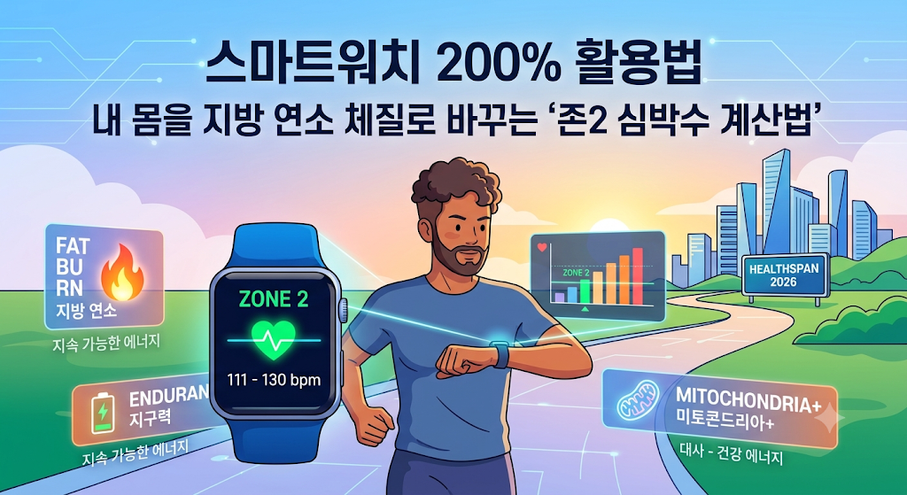 내 몸을 지방 연소 체질로 바꾸는 '존2 심박수 계산법'