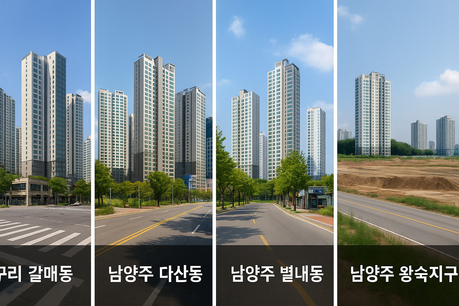 다산·별내·왕숙신도시와 아파트·상가 분석