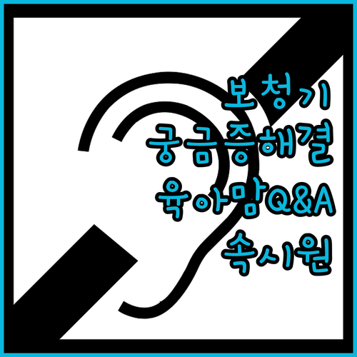 보청기 FAQ 총정리! 애기엄마가 묻