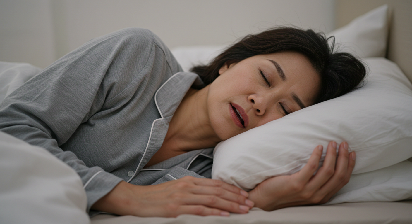 입벌리고 자는 모습