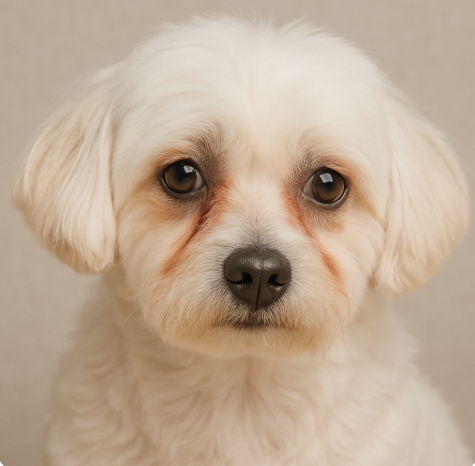 말티즈 눈물자국 사진