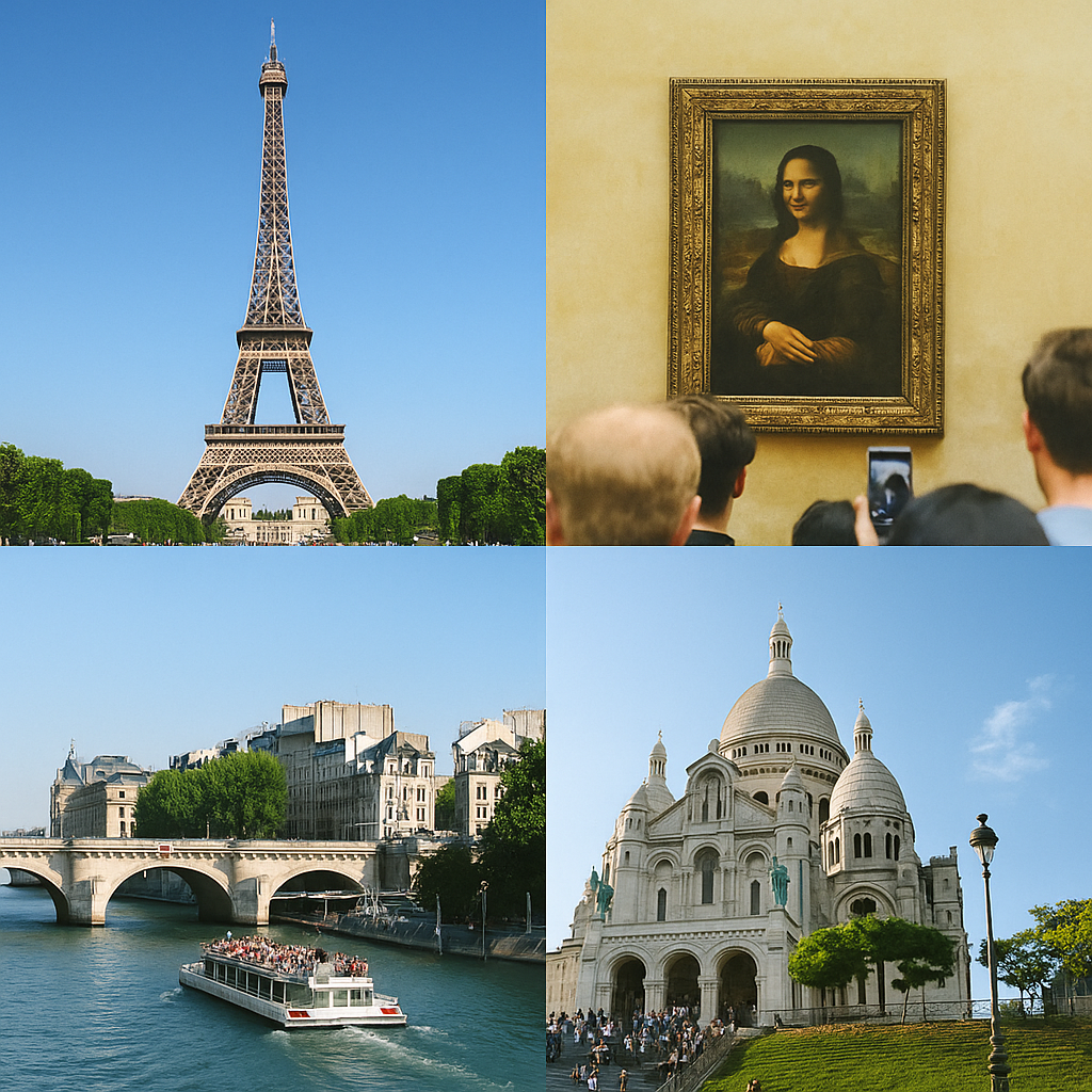 프랑스 파리 낭만 여행: 에펠탑 야경 명당, 루브르 박물관 관람 전략, 몽마르트르 언덕 카페 거리 즐기기