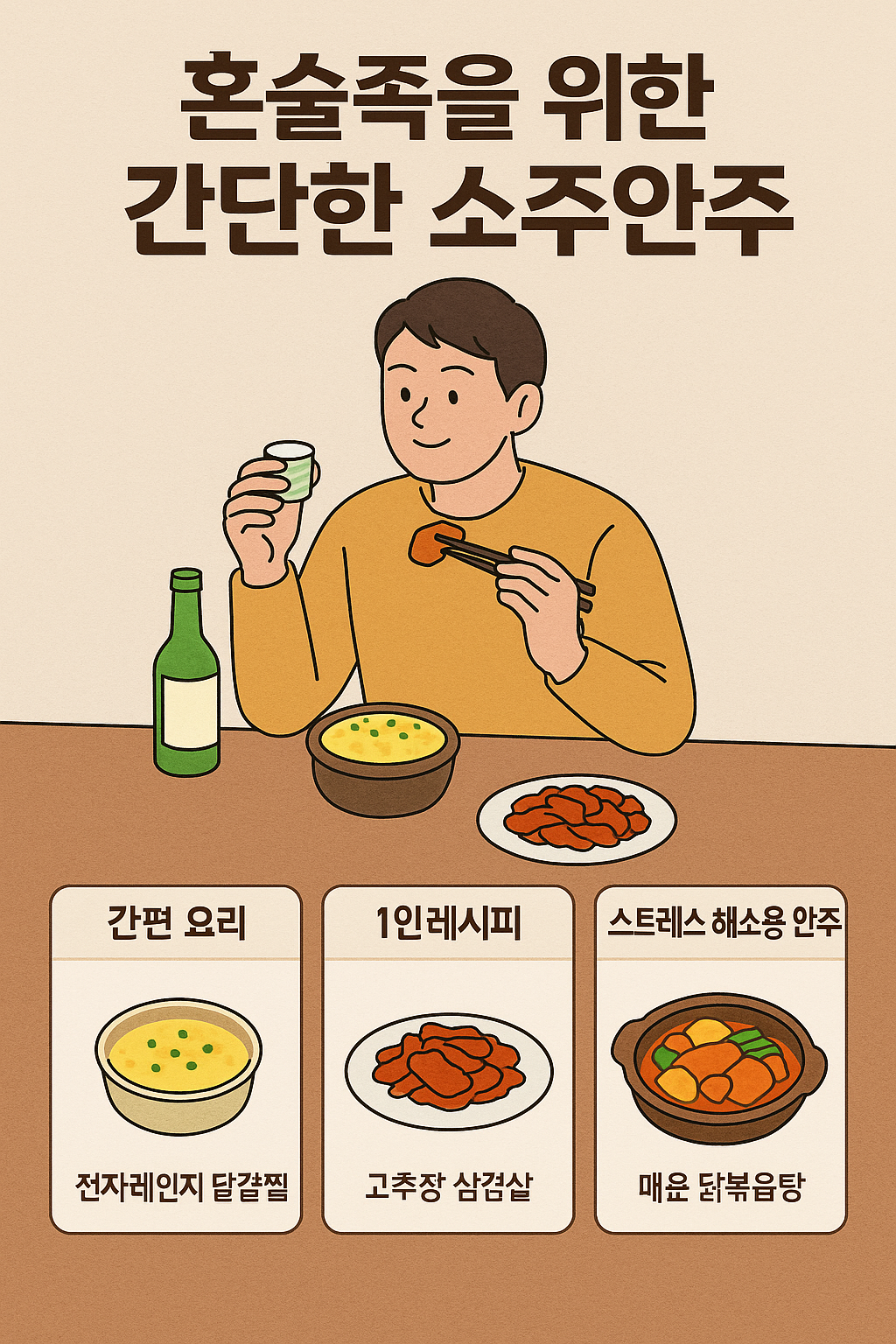 혼술족을 위한 간단한 소주안주