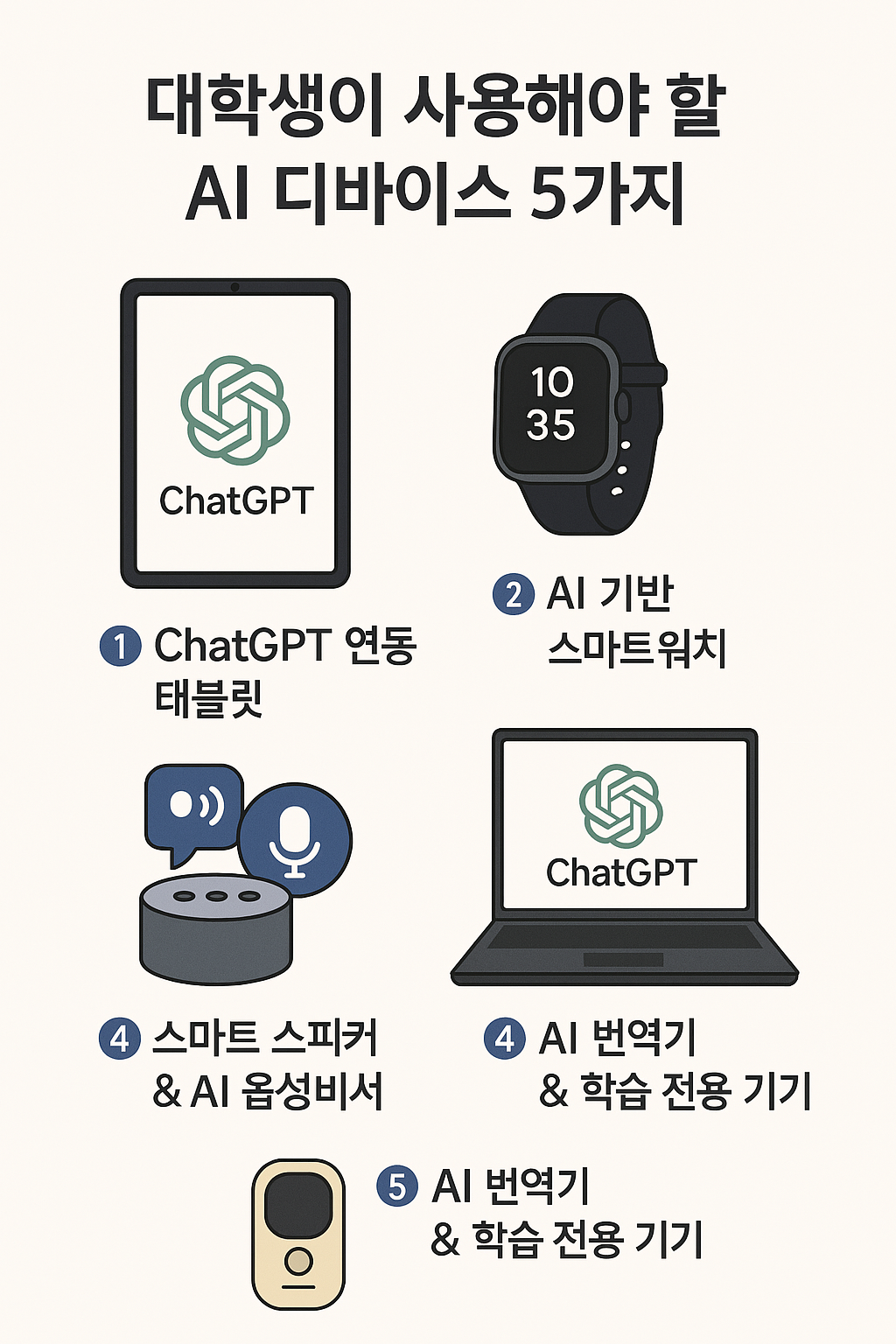 대학생이 꼭 써야 할 AI 디바이스 TOP 5 관련 이미지 사진