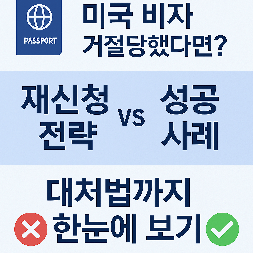 미국 비자 거절 후 재신청 전략: 한국 성공 사례 분석과 대처법 총정리