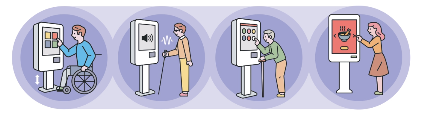 경기도 시장 상권 진흥원 배리어 프리 키오스크 안내