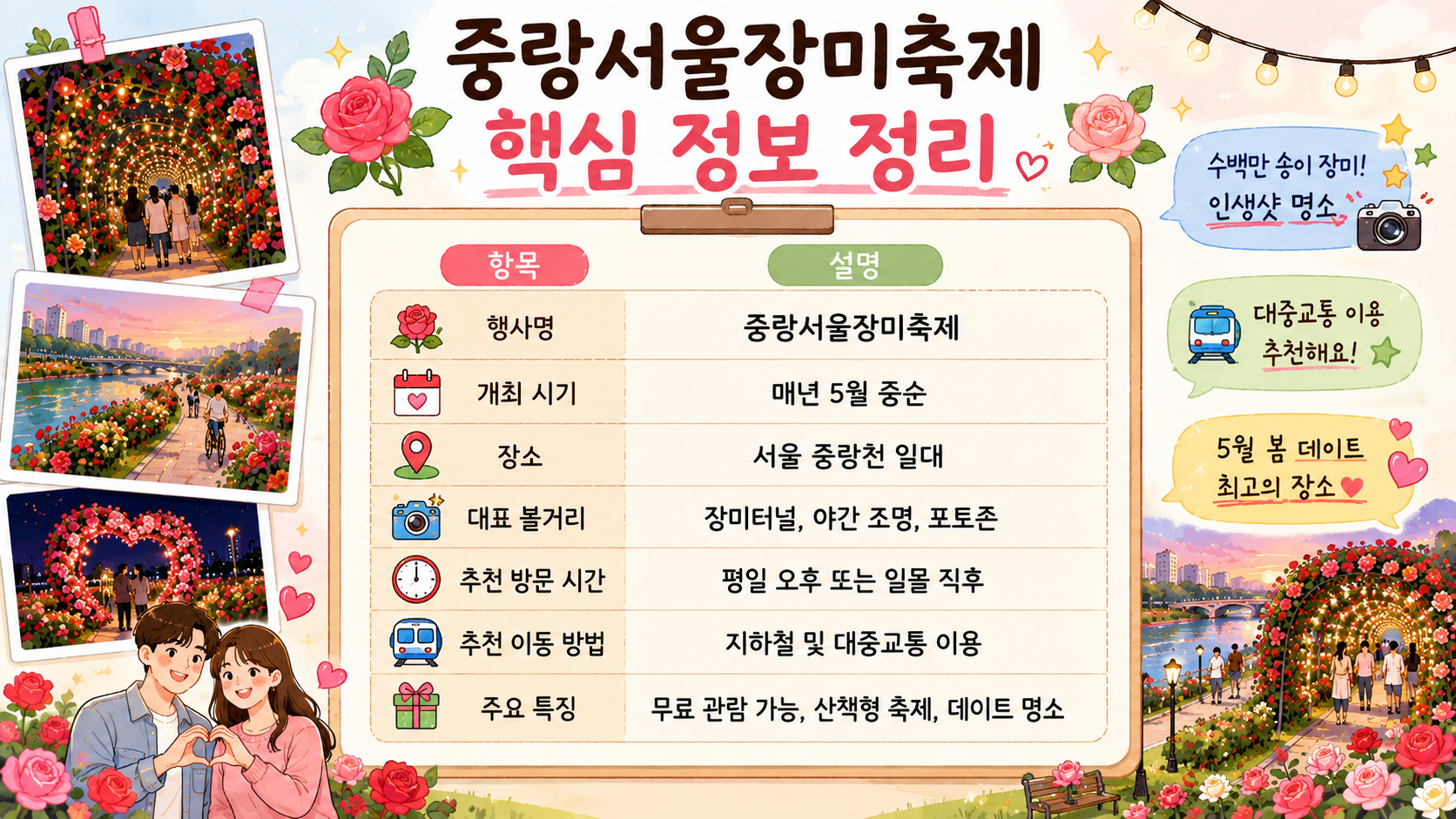 중랑 서울 장미축제