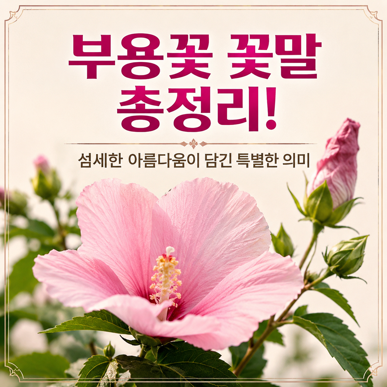 부용꽃 꽃말