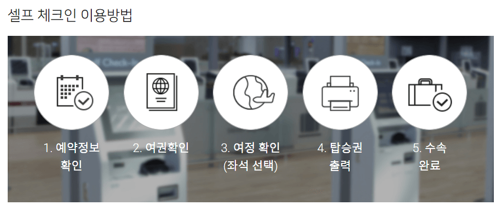 인천공항 셀프 체크인