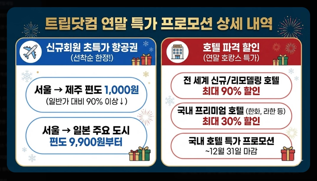 트립닷컴 연말 세일 최대90%