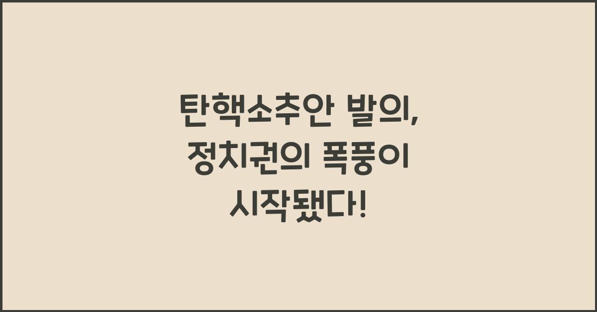 탄핵소추안 발의